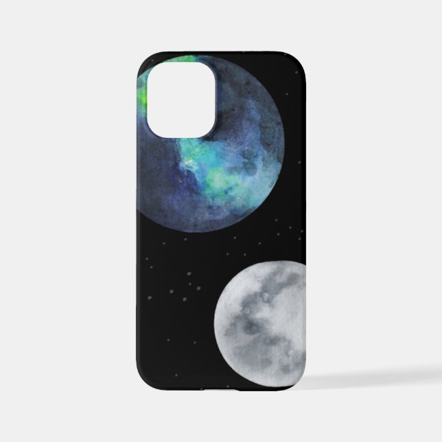 Earth-Moon iPhone Case (Back)