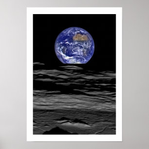 Earth Moonscape Poster