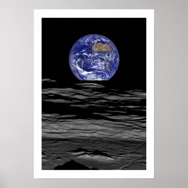 Earth Moonscape Poster (Front)