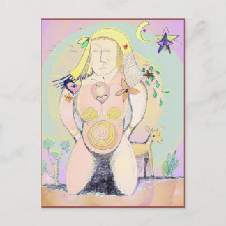 Earth Mother Art Postcard