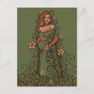 Earth Mother Goddess Druid Postcard