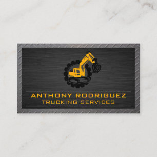 Earth Mover Construction Logo Business Card