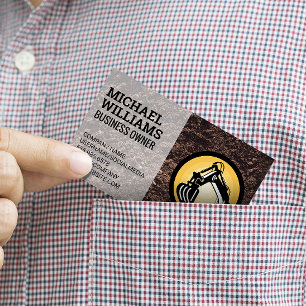 Earth Mover   Construction Vehicle Business Card