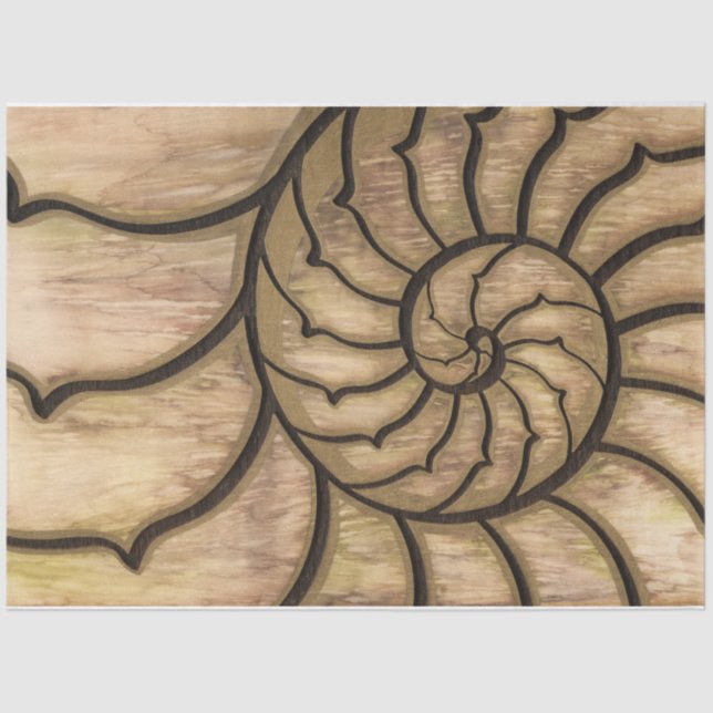 Earth Nautilus Tissue Paper (Front)