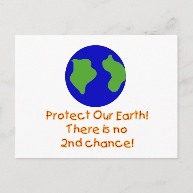 Earth No 2nd Chances Postcard (Front)