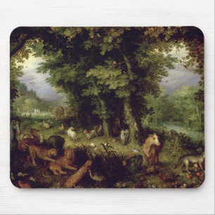 Earth or The Earthly Paradise, 1607-08 (oil on cop Mouse Pad