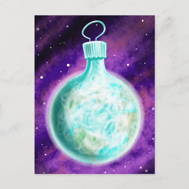 Earth ornament postcard plain (Front)
