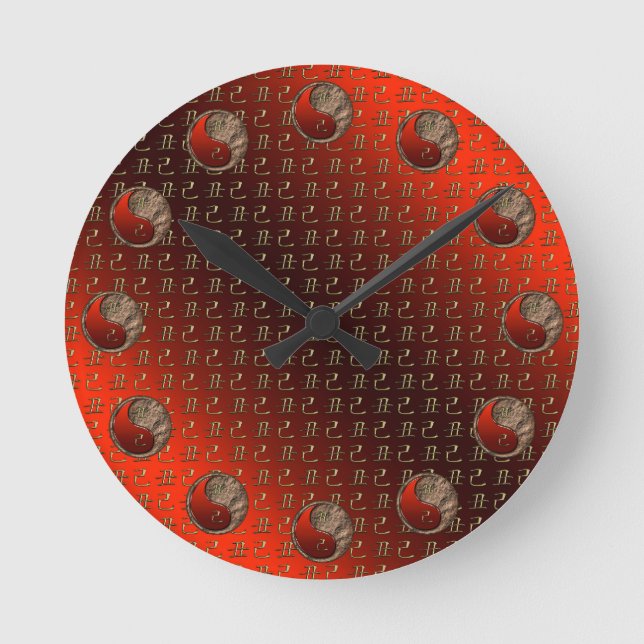 Earth Ox Round Clock (Front)