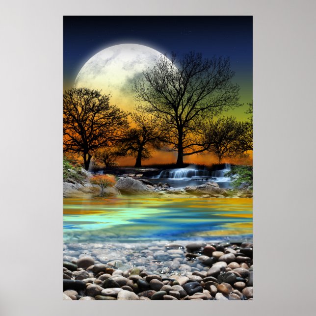 Earth Power Background Card Design Poster (Front)