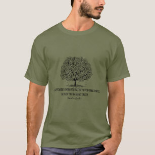  Earth provides enough ... Gandhi quote   T-Shirt