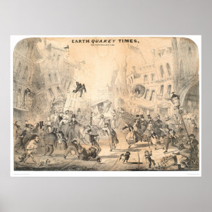 Earth Quakey Times (0785A) Poster