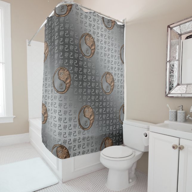Earth Rabbit Shower Curtain (In Situ)