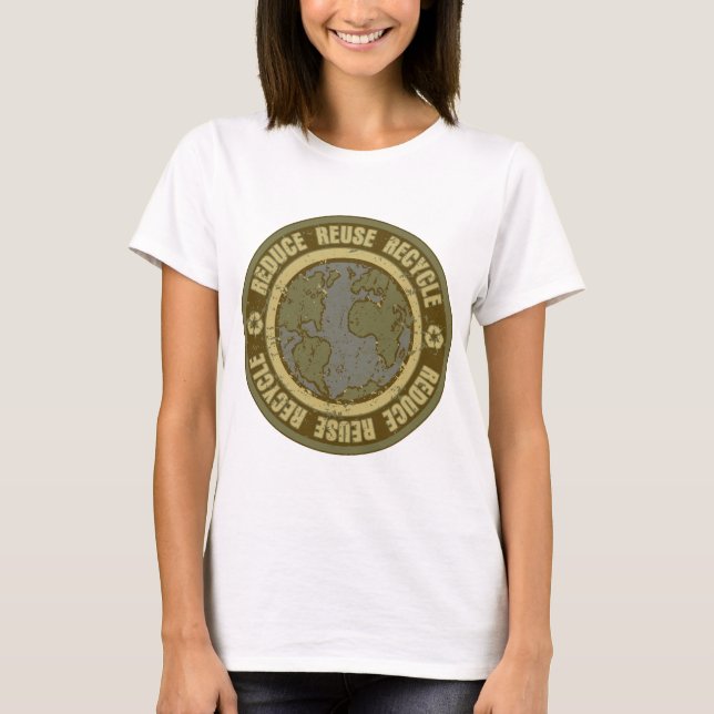 Earth Recycled Grunge T-Shirt (Front)