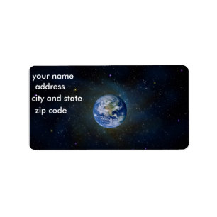 Earth Return Address Lables Label
