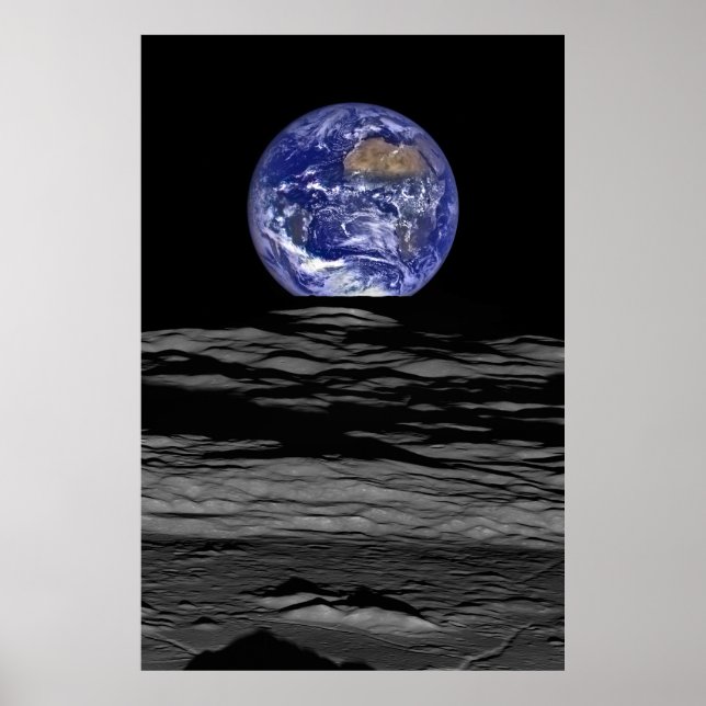 Earth Rise from the Moon Poster (Front)
