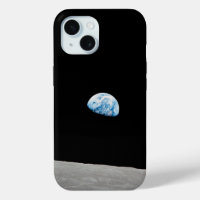 Earth Rising Above The Lunar Horizon.