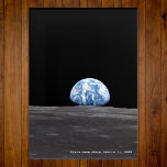 Earth Rising Over Moon, Apollo 11, 1969 Acrylic Print<br><div class="desc">Earth is seen rising over the moon's horizon in this iconic July 1969 Apollo 11 image. Edited for optimum print quality by BeautifulSpace. Keep,  edit,  or delete the custom descriptive text.

Makes a great personalised birthday,  Christmas,  or other holiday gift,  especially for a lover of space!

Credit: NASA</div>