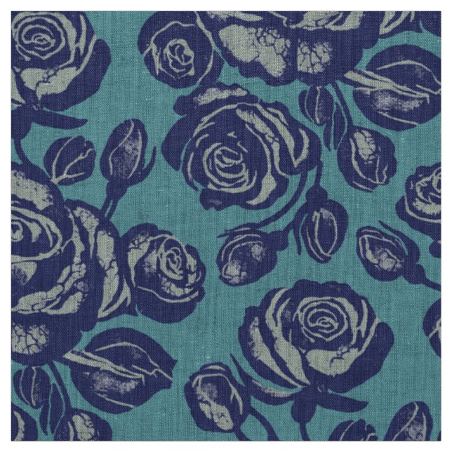 Earth Rose Blues Fabric (Swatch)