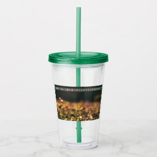 Earth’s Glow and Healing Japanese Flowers/EarthDay Acrylic Tumbler