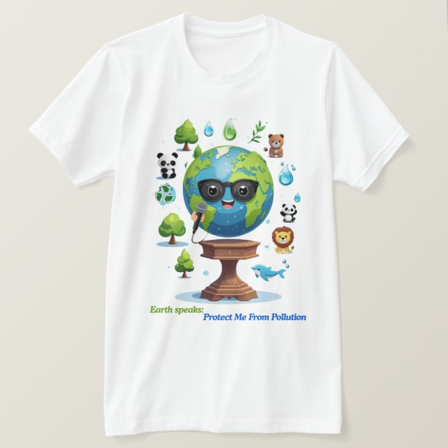 Earth’s Speech: A Call for Protection T-Shirt (Design Front)
