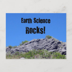 Earth Science Rocks! Postcard