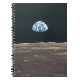 Earth Seen from the Moon Spiral Notebook