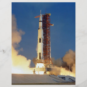 Earth Shakes as Saturn V Blazes Skyward to Moon