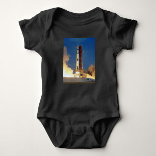 Earth Shakes as Saturn V Blazes Skyward to Moon Baby Bodysuit