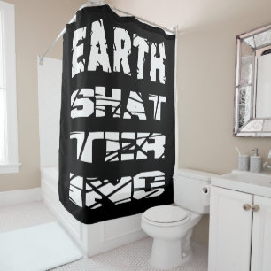 Earth-Shattering Shower Curtain
