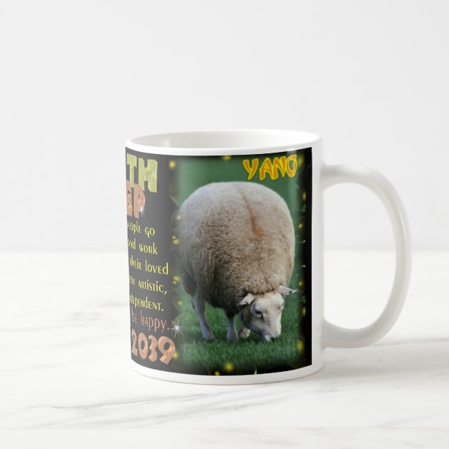 Earth Sheep 1979, 2039 Chinese zodiac Coffee Mug (Right)