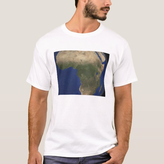 Earth showing landcover over Africa T-Shirt (Front)