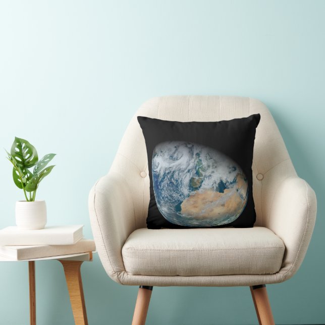Earth Showing North Africa And Southwestern Europe Cushion (Chair)