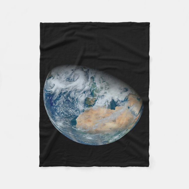 Earth Showing North Africa And Southwestern Europe Fleece Blanket (Front)