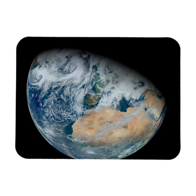 Earth Showing North Africa And Southwestern Europe Magnet (Horizontal)