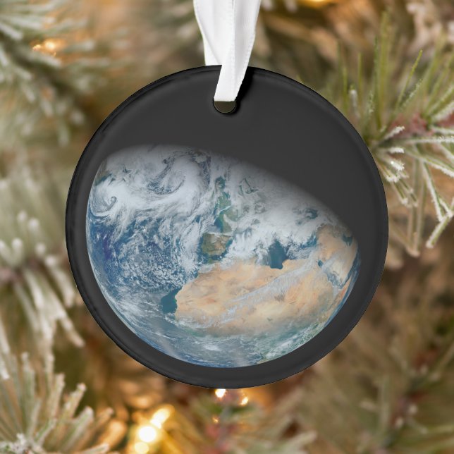 Earth Showing North Africa And Southwestern Europe Ornament (Tree)