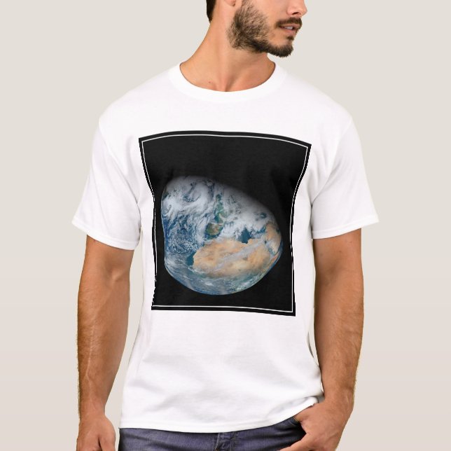 Earth Showing North Africa And Southwestern Europe T-Shirt (Front)