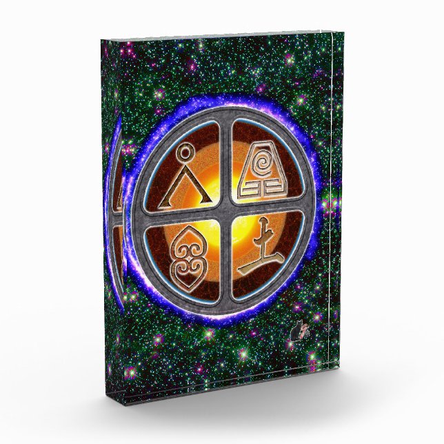 Earth Signs Acrylic Block (Left)