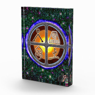 Earth Signs Colour Illustration Acrylic Block