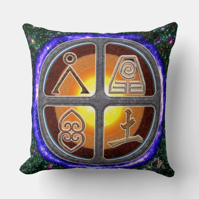 Earth Signs Cushion (Front)