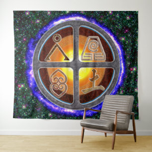 Earth Signs Horizontal Tapestry