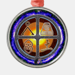 Earth Signs Metal Tree Decoration