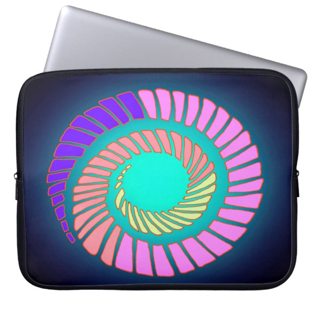 Earth Spiral Laptop Sleeve (Front)