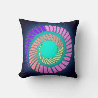 Earth Spiral Throw Pillow