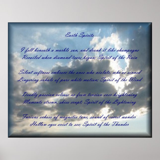 "Earth Spirits" Poster (Front)