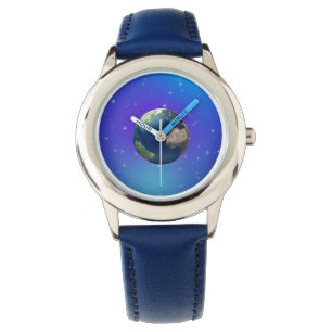Earth starry sky stylised watch
