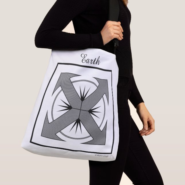 Earth Symbol Crossbody Bag (Close Up)