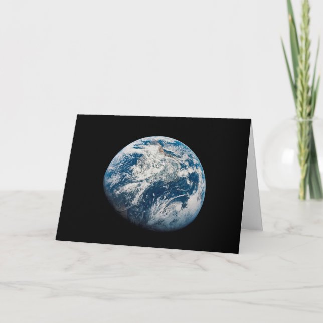 Earth Taken From The Aollo 8 Spacecraft. Card (Front)