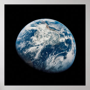 Earth Taken From The Aollo 8 Spacecraft. Poster