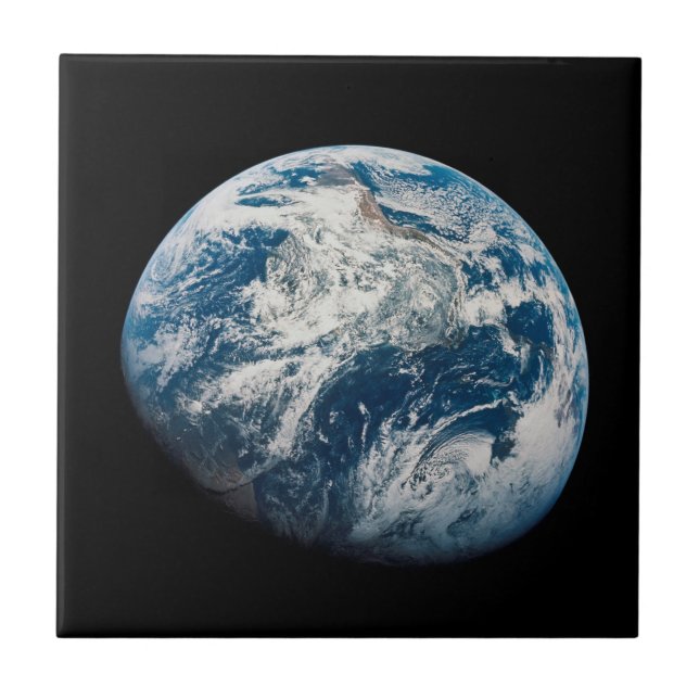 Earth Taken From The Aollo 8 Spacecraft. Tile (Front)
