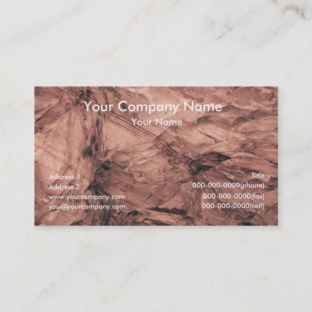 Earth Texture Business Cards (Front)
